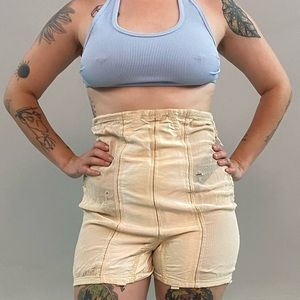 VTG 1940's Bien Jolie Panty Bloomers Girdle, Zipper & Clasps, M
